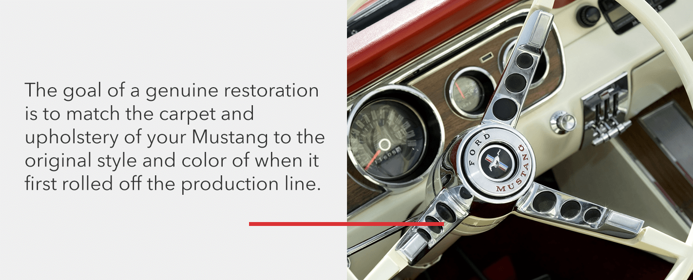 Restoring a classic mustang interior