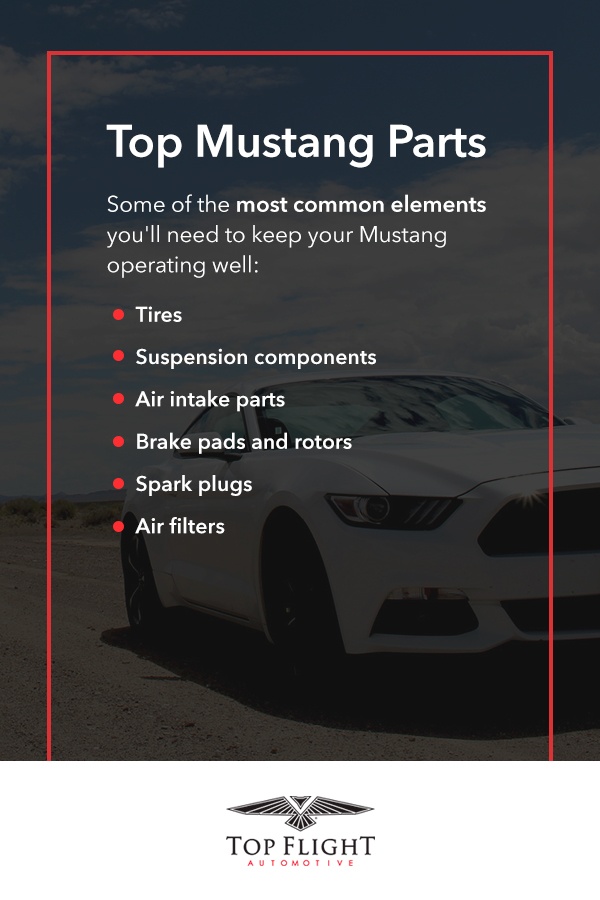 List of the top Ford Mustang parts